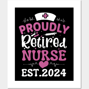 Proudly retired nurse 2024 Posters and Art